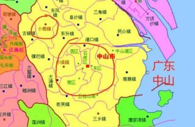 中山市阜沙镇,中山市城镇分布图