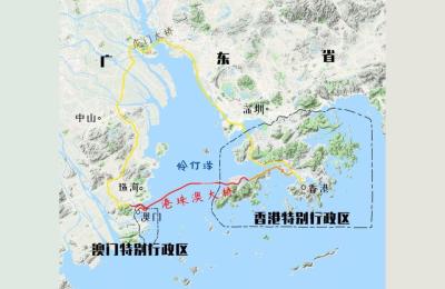 港珠澳大桥地图,在哪里看港珠澳大桥