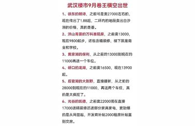 武汉楼市最新消息,武汉楼市是不是到底了