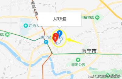南宁人民公园,南宁市东葛望园路口站到人民公园做几路公交车