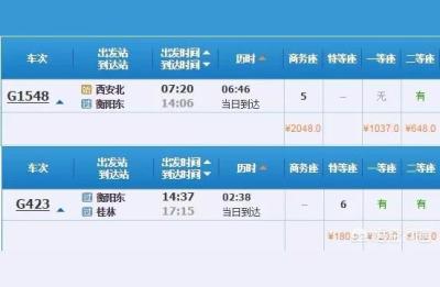 桂林到西安北的G2856途经站时刻列表有哪些,桂林到西安北的G2856途经站时刻列表