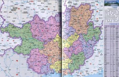 广西广东地图,广东属于华南还是华东