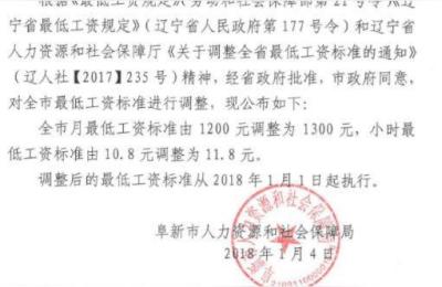 阜新人力资源网,阜新最低工资标准是多少