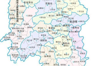 湖南省行政区划图,湖南的行政版图是根据什么划分的呢