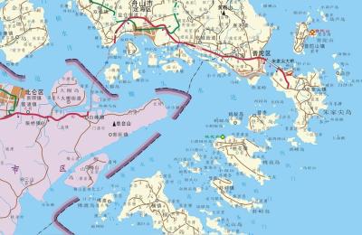 浙江舟山地图,浙江省舟山距离山东临沂有多少公里