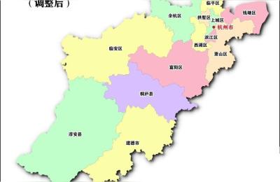 杭州地图高清版,各区如何划分东南西北