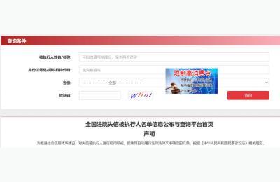 个人失信查询,怎么查失信人员
