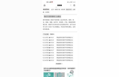 12月11日广东卫视直播全球栏目播出时间,12月11日节目表