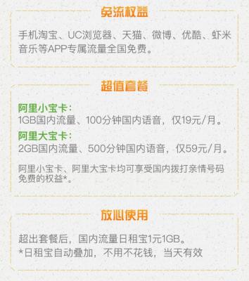 淘宝小宝卡有什么好处,联通小宝卡有哪些免流